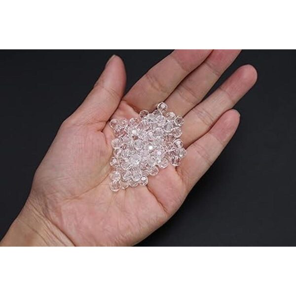 ZHFMLY Espaciador de cristal facetado con cuentas sueltas
