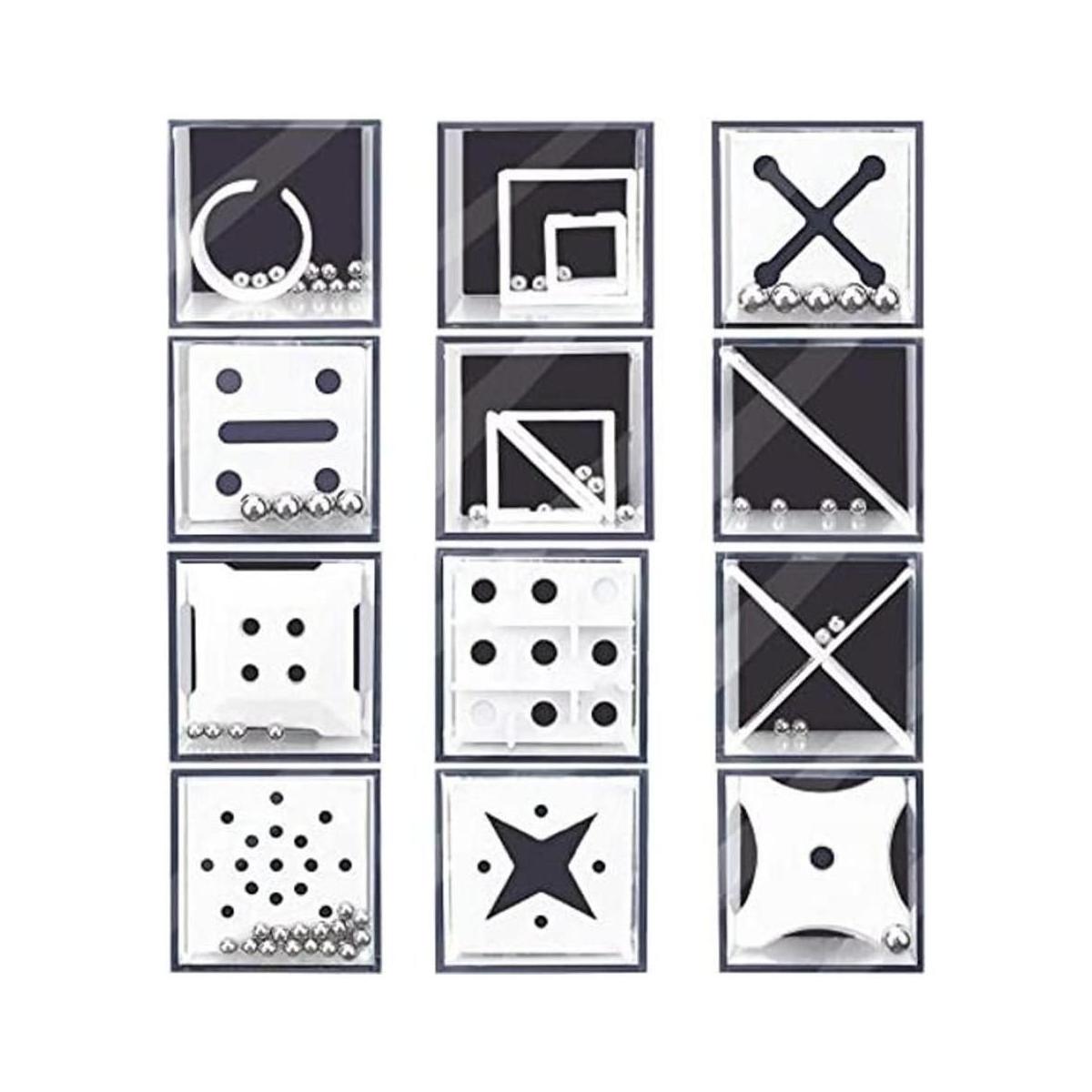 12 cajas de rompecabezas para juegos de laberinto
