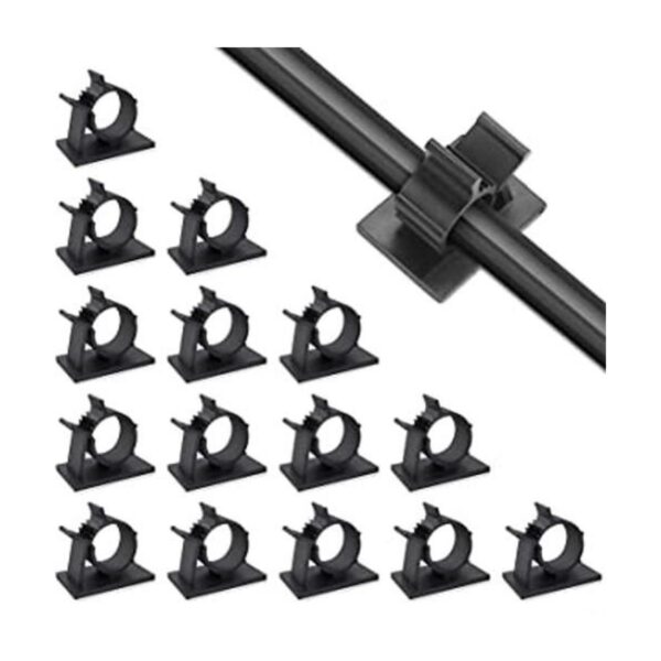Viaky 30 clips de cable de nailon ajustables para cables
