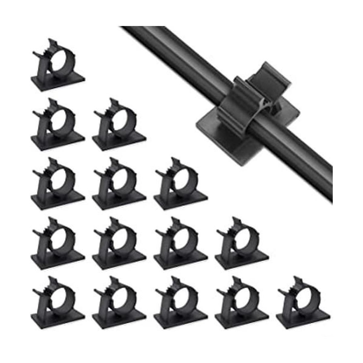 Viaky 30 clips de cable de nailon ajustables para cables