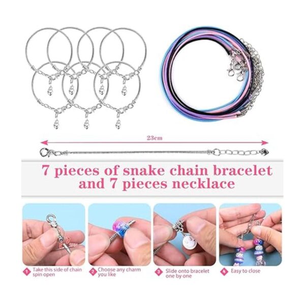 Victlov Kit de 126 piezas para hacer pulseras_5