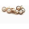 5 botones de perlas doradas de plástico para prendas de_5