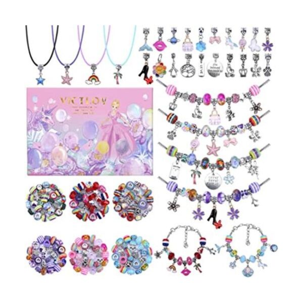 Victlov Kit de 126 piezas para hacer pulseras_1