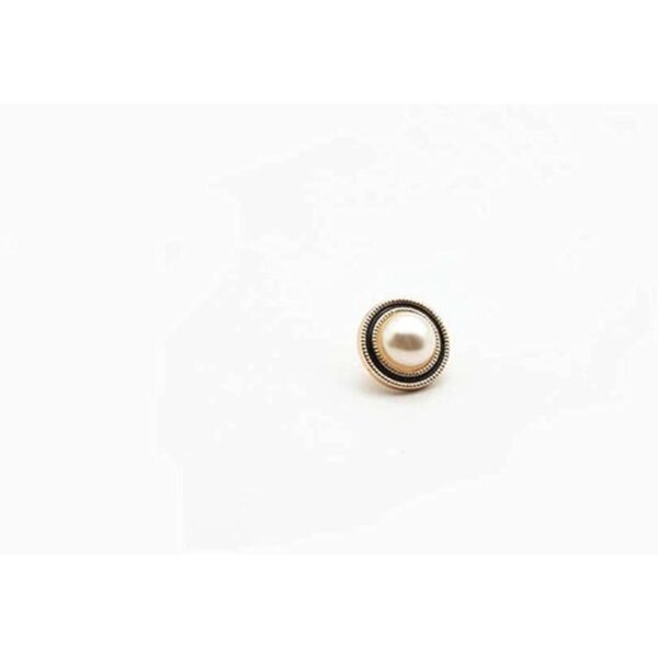 5 botones de perlas doradas de plástico para prendas de_3