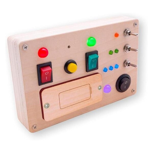 Disrerk Interruptor de luz LED Montessori tablero ocupado