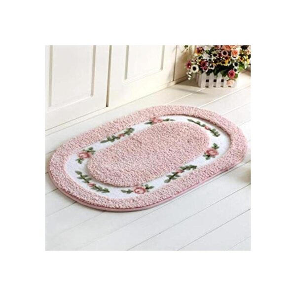 Vctops Alfombra de baño de flores de rosas para cocina_1