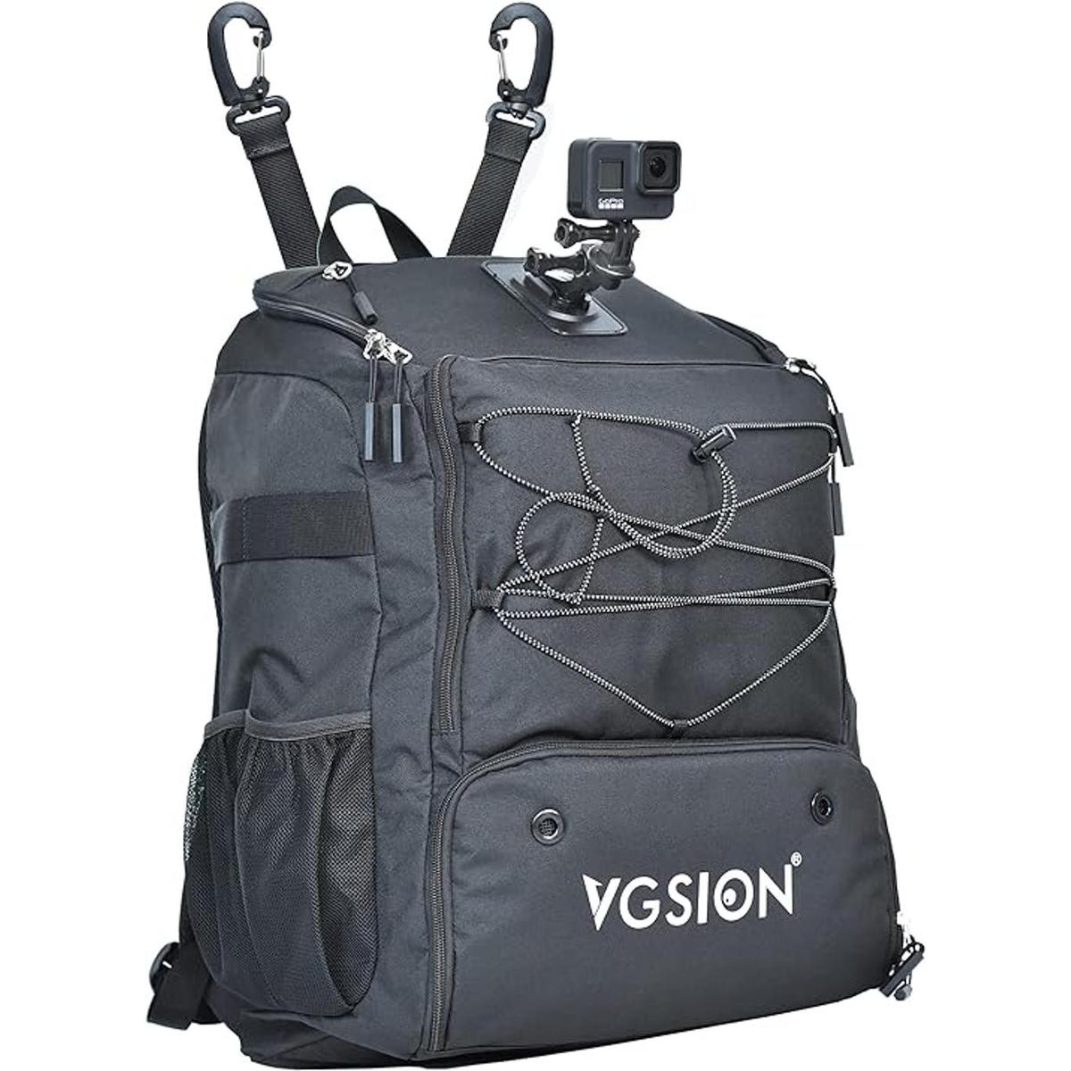 VGSION Mochila de viaje de béisbol compatible con Insta360