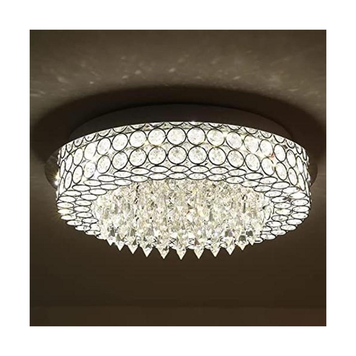 Uznhty Lámpara LED de cristal minimalista de montaje