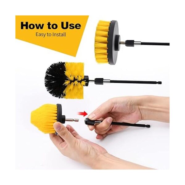 Juego de accesorios de cepillo de taladro 5 cepillos de