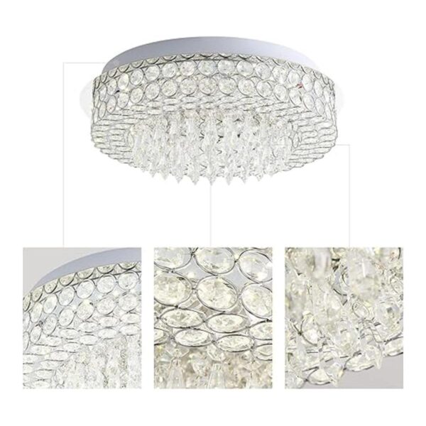 Uznhty Lámpara LED de cristal minimalista de montaje_4