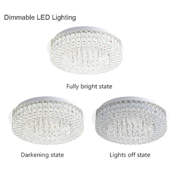 Uznhty Lámpara LED de cristal minimalista de montaje_3