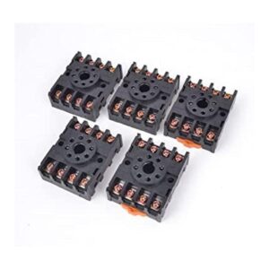 uxcell 5 soportes para base de relé de temporizador de_1
