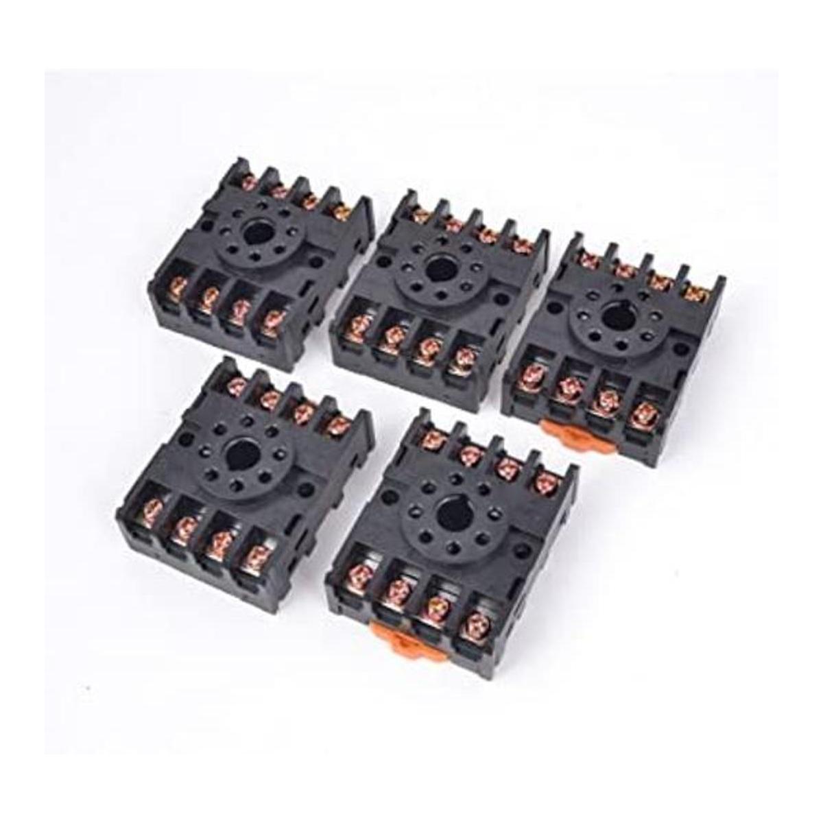 uxcell 5 soportes para base de relé de temporizador de