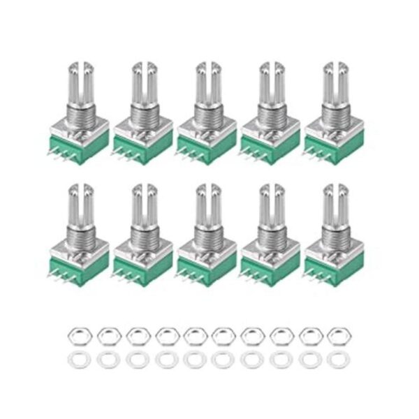 uxcell Potenciómetro B100K Ohm resistencias variables de_1
