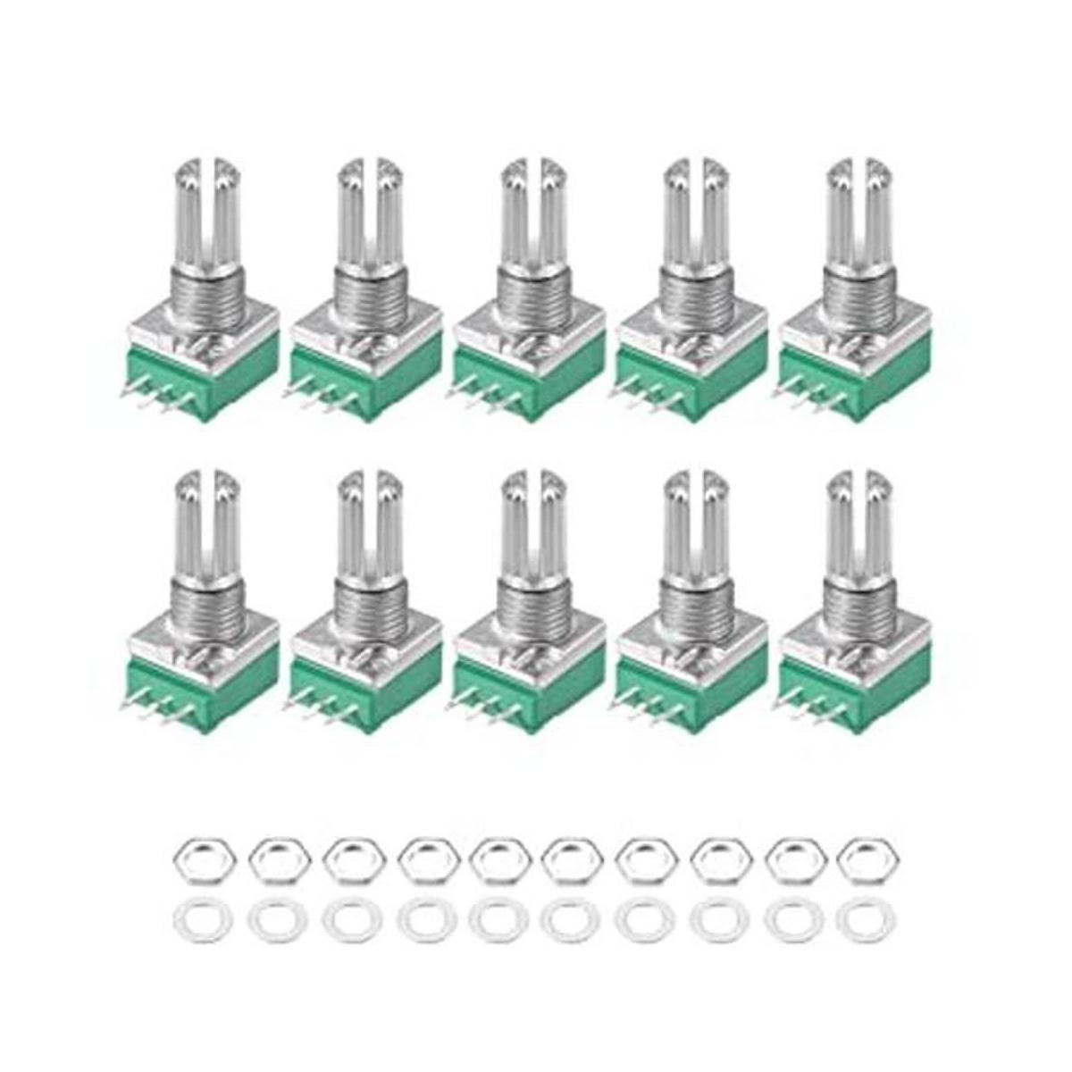 uxcell Potenciómetro B100K Ohm resistencias variables de