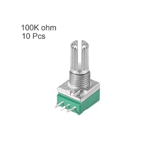 uxcell Potenciómetro B100K Ohm resistencias variables de_2