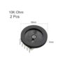 uxcell 0.630x0.079 in Ohm Dial Taper Volumen Rueda Dúplex_2