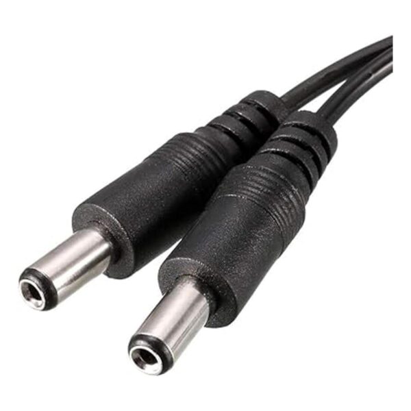 Uxcell 20 cm 5.5 x 2.1 mm DC 1 hembra a 2 macho Cable de_3