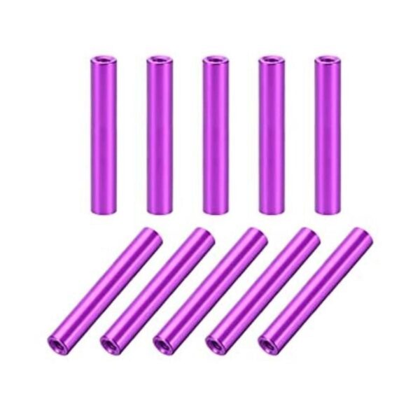uxcell 10 unids M3x30mm redondo aluminio separación_1
