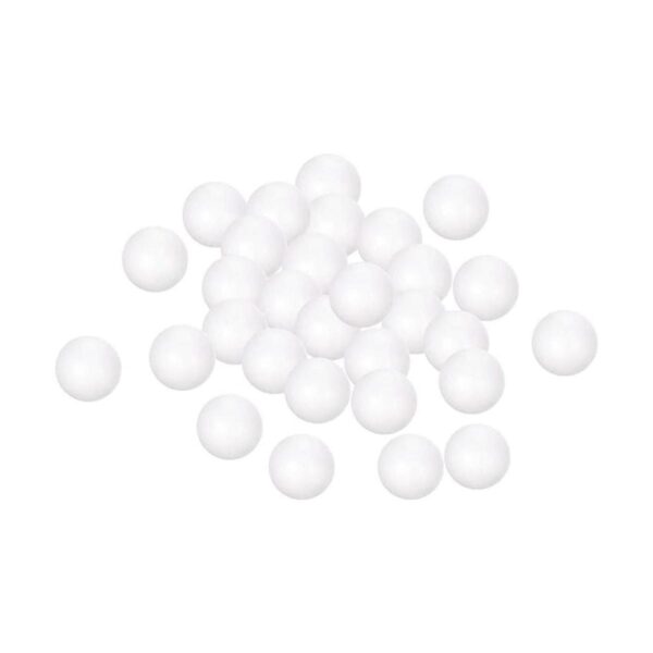 uxcell 25 bolas de espuma de poliestireno blanco de 1.5