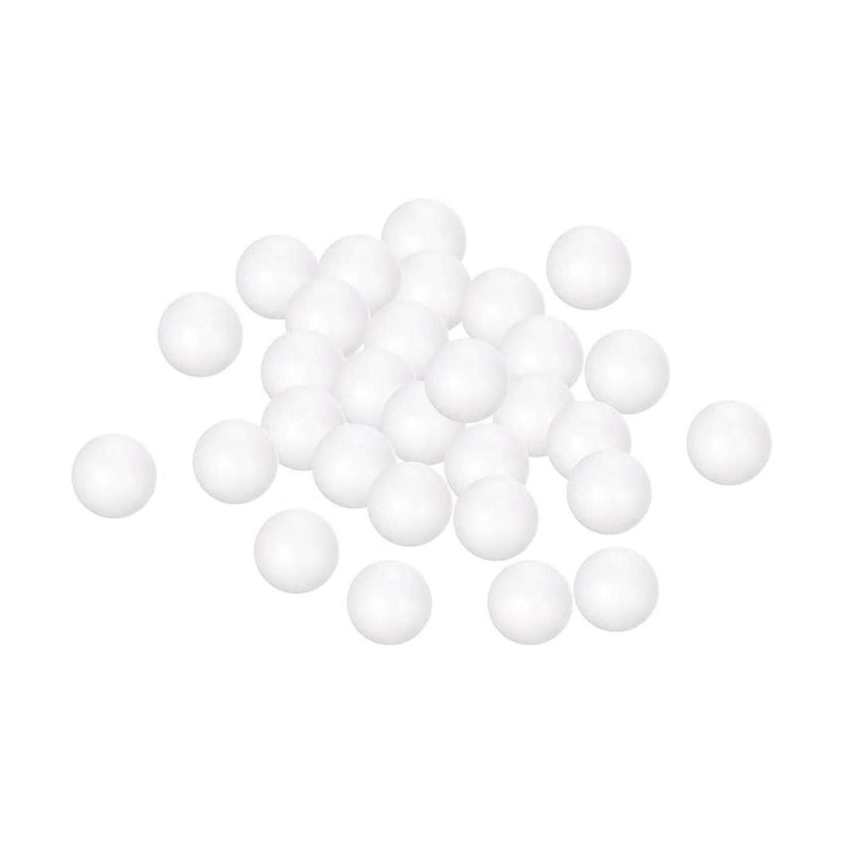uxcell 25 bolas de espuma de poliestireno blanco de 1.5