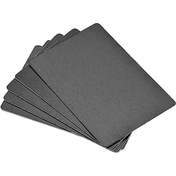 uxcell Tarjeta de metal en blanco de 3.150 x 1.969 x 0.020_1