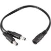 Uxcell 20 cm 5.5 x 2.1 mm DC 1 hembra a 2 macho Cable de_1