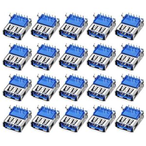 Uxcell Conector USB tipo A 3.0 hembra Jack 9 pines curva_1