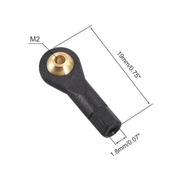 uxcell 10 piezas M2 2 20 x L19 mm palanca de enlace de_2