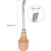 uxcell Cinceles de madera 0.394 in cromado acero al_2
