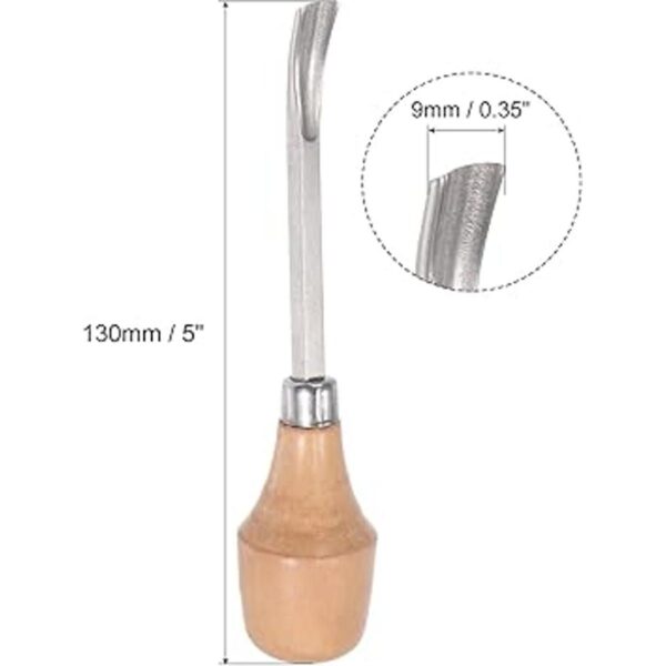 uxcell Cinceles de madera 0.394 in cromado acero al_2