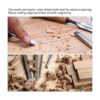 uxcell Cinceles de madera 0.394 in cromado acero al_5