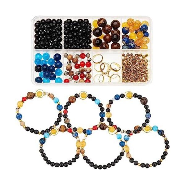 SUNNYCLUE 1 caja de 300 piezas DIY 10 juegos de pulseras