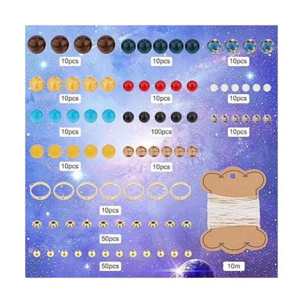 SUNNYCLUE 1 caja de 300 piezas DIY 10 juegos de pulseras