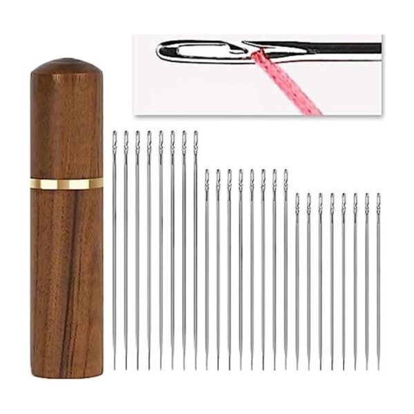 Agujas de coser a mano autoenhebrables Aguja