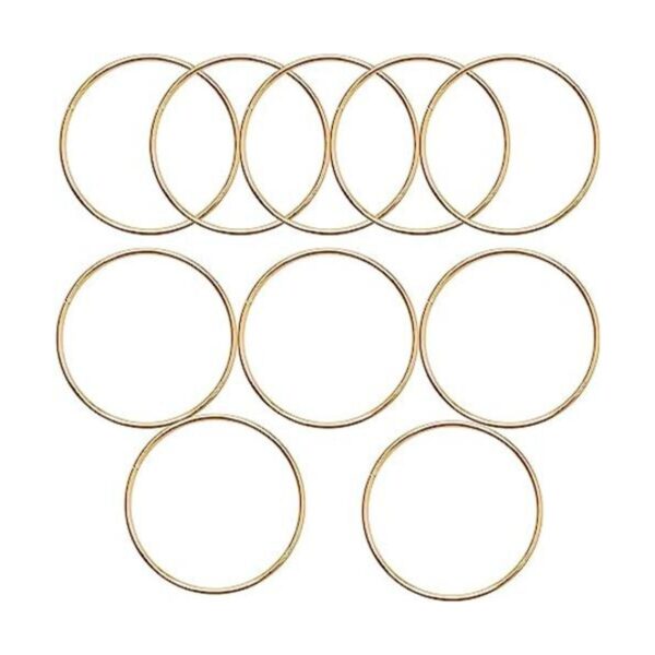 10 anillos de metal de 4 pulgadas anillos de macramé