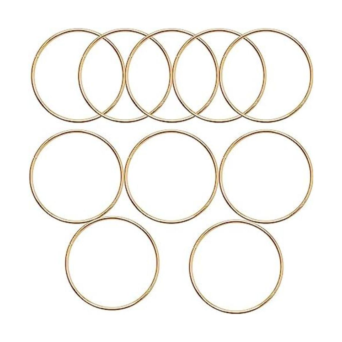 10 anillos de metal de 4 pulgadas anillos de macramé