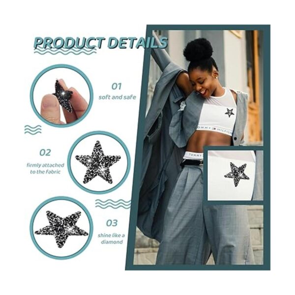 50 parches adhesivos para planchar con estrellas parches_2