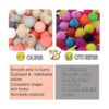 MIIIM Kit de 120 cuentas de silicona de 0.591 in cuentas_6