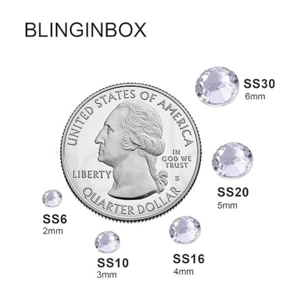 BLINGINBOX 15000 diamantes de imitación con parte trasera_5