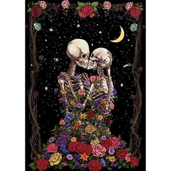 Kits de pintura de diamantes para amantes de las calaveras_1