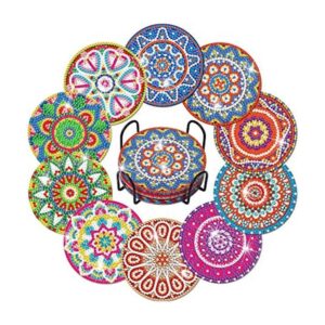 Juego de posavasos de pintura de diamantes 10 posavasos