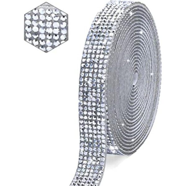 Tiras autoadhesivas de diamantes de imitación de cristal_1