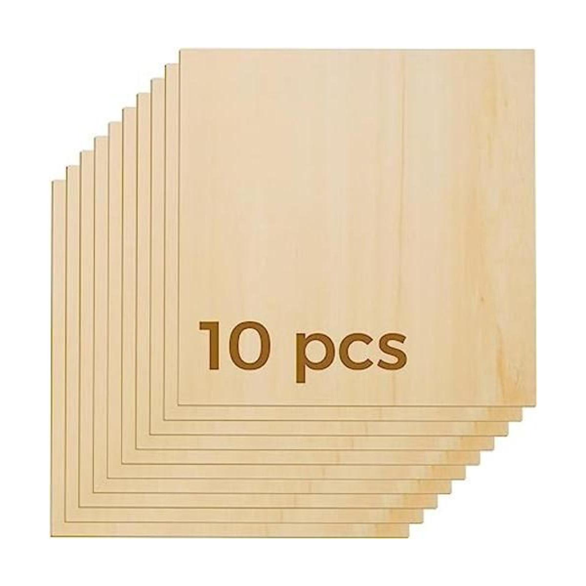 OUYZGIA 10 hojas de madera contrachapada de tilo de 0.118