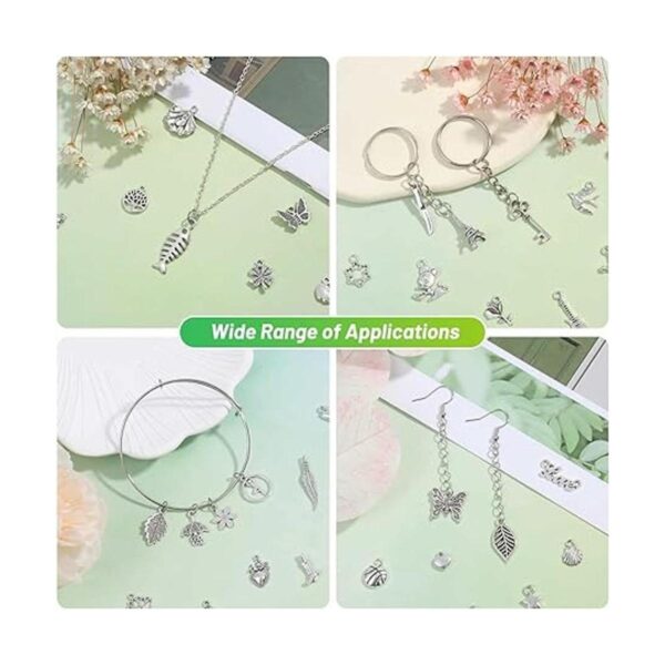 Acejoz 200 dijes de plata para hacer joyas y pulseras al