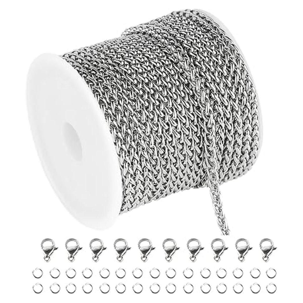 UMAOKANG Cadenas de trigo de acero inoxidable de 16.4 pies
