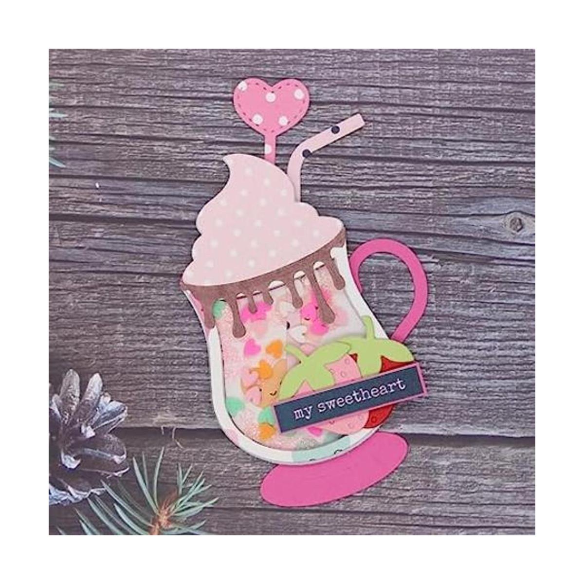 ZFPARTY Taza de San Valentín plantillas de troqueles de