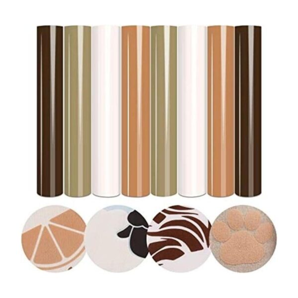Tintnut Vinilo HTV de tono de piel 8 hojas de 12 x 10_1