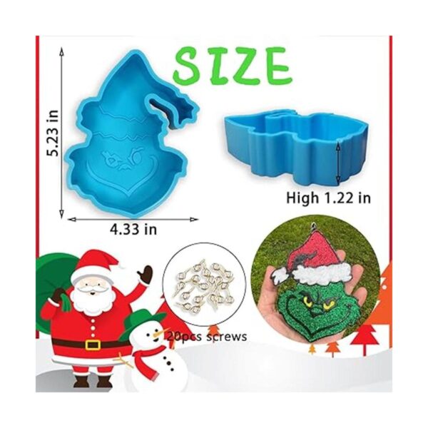 Molde de silicona para frescor de Navidad molde de
