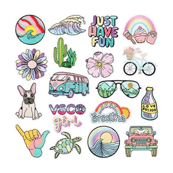18 piezas de parches bordados para planchar para_1